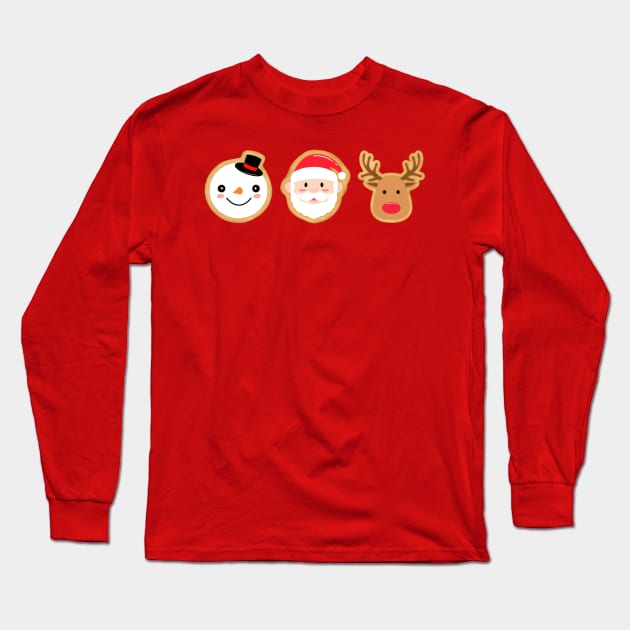 Christmas cookies Long Sleeve T-Shirt by Morishasha